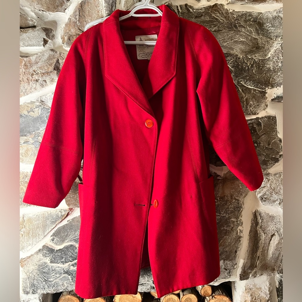 VINTAGE LONDON FOG Virgin Wool Coat